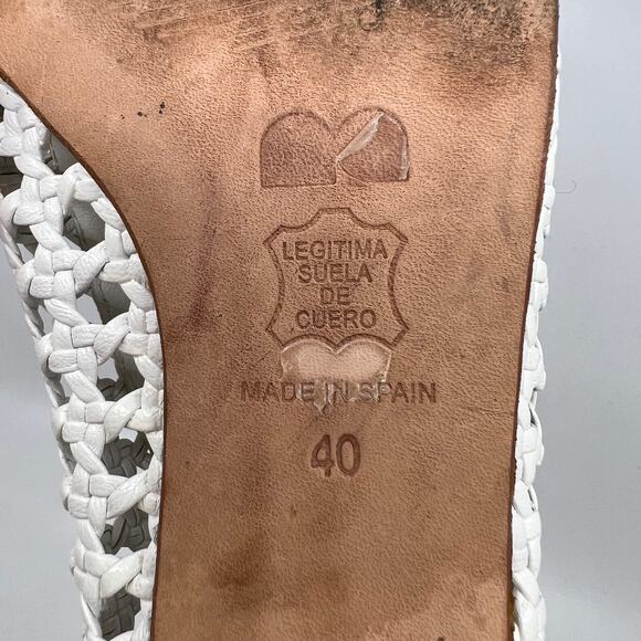 Spanish Woven Leather Block Heels - Picture 8 of 8